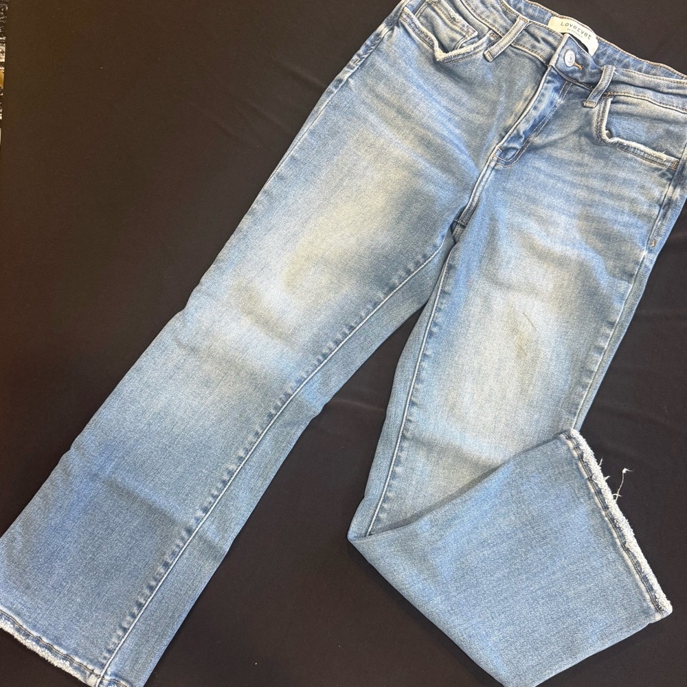 Stylish Light Blue Wide Leg Jeans